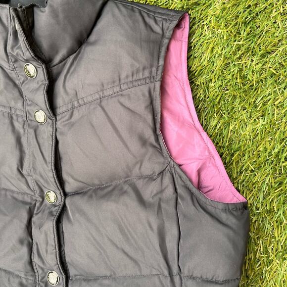 Hurley Vintage Y2K Retro Puffer Down Filled Snowboard Ski Insulated Vest S/M - Picture 3 of 13